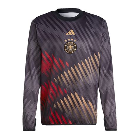 adidas deutscher fussball bund kinder schwarz mit 1 drauf|Adidas dfb pre match shirt.